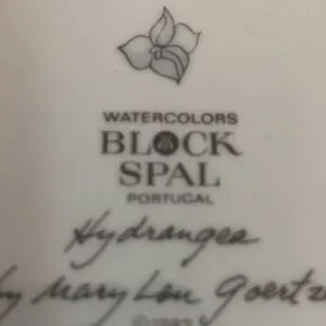 Block Spal Block Spal | Dining | 8 Vintage Plate Block Spal Portugal Watercolor ...